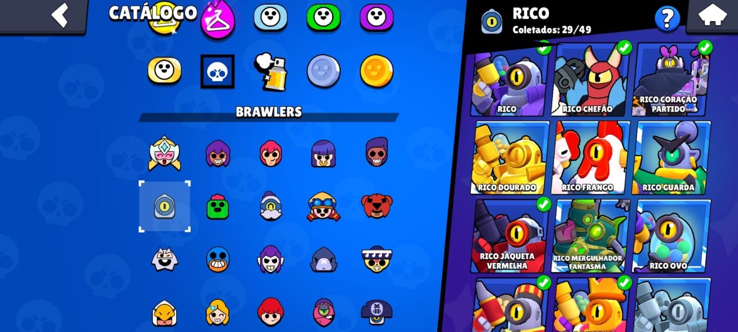 CONTA BRAWL STARS GEMADA + CONTA DE CLASH!!