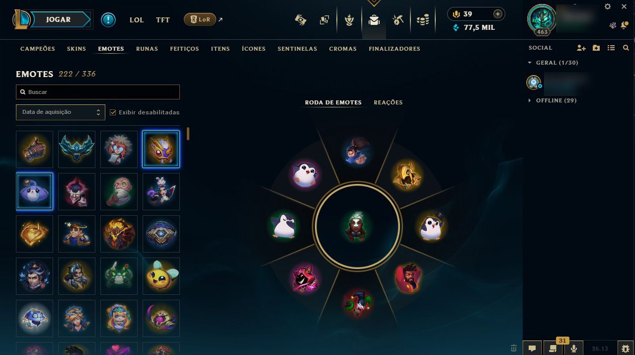 Conta League Of Legens ( 731 SKINS ) + Todos Campeões + Platina