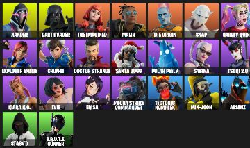 Conta Fortnite PREMIUM CE | Harley Quinn, Chun-Li, Star Wand + Toosie Slide