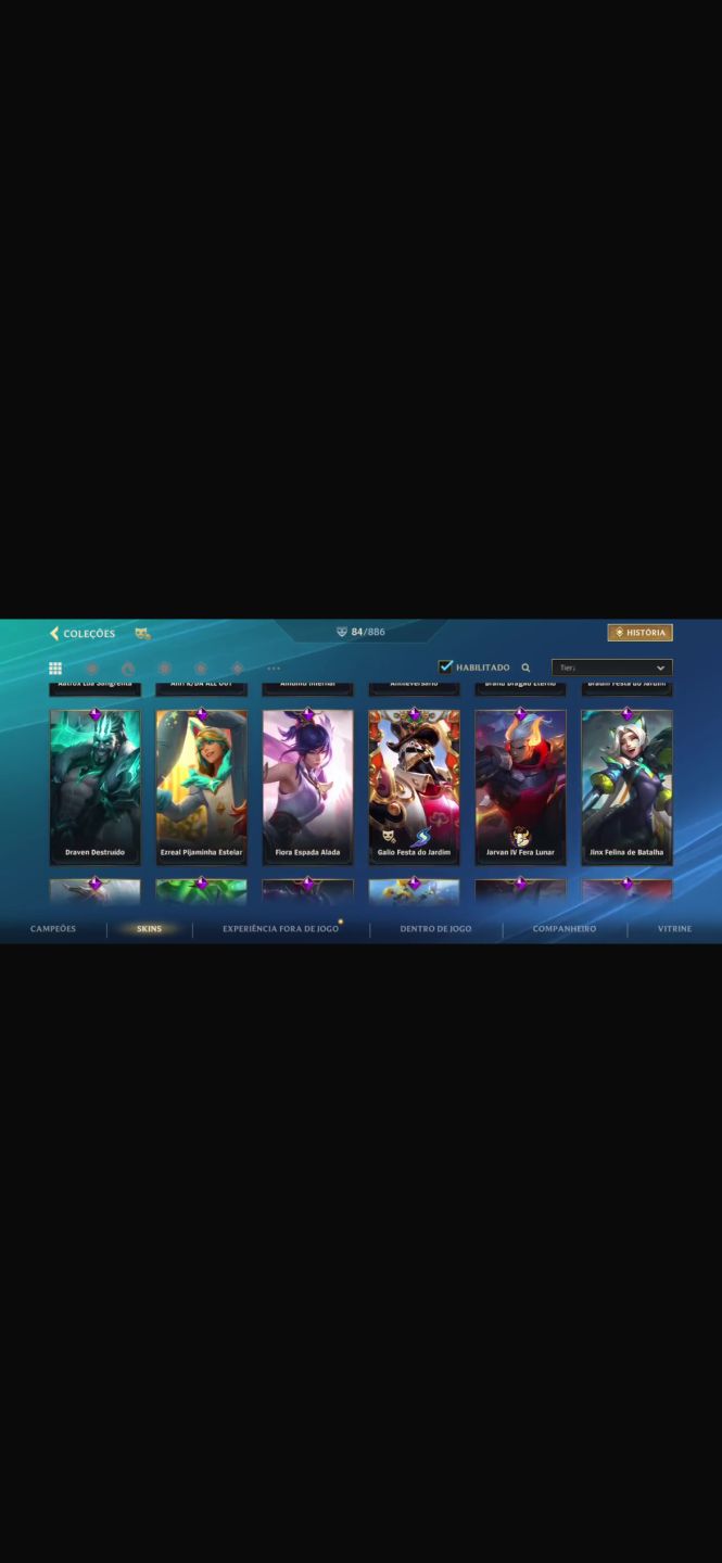 Conta Wild Rift Nível 157 com 84 Skins
