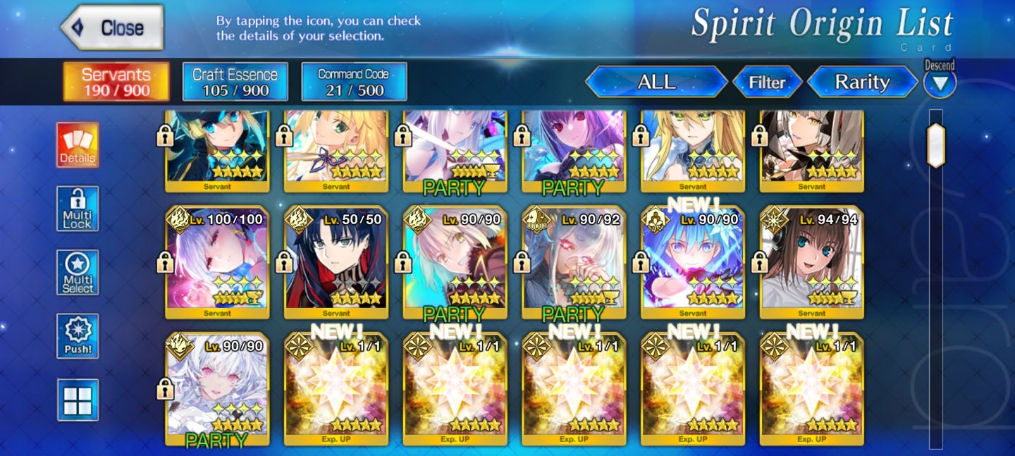 Fate Go America: Morgan, Merlin, Aesc, Jeanne Alter etc...