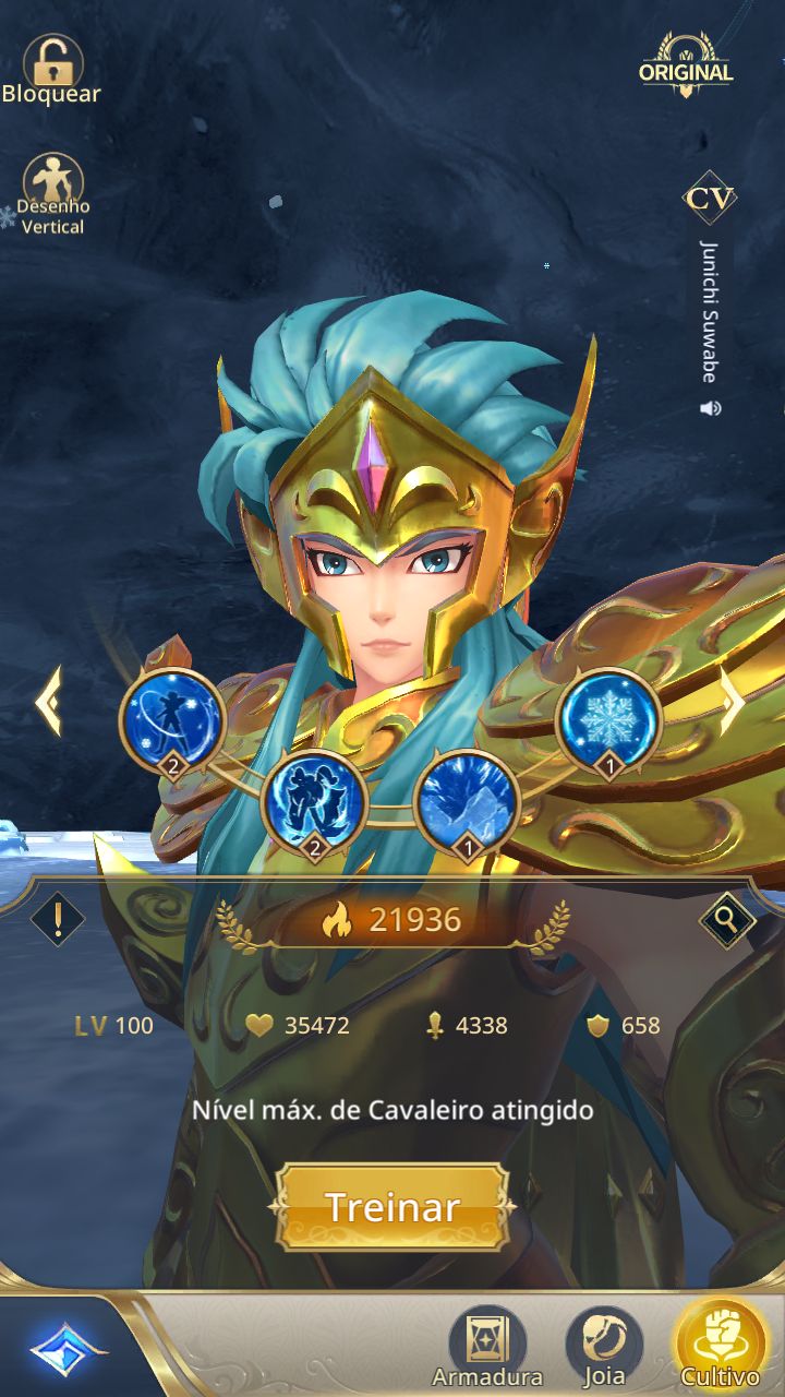 SAINT SEIYA LENDAS DA JUSTIÇA COM ANDORA, MYSTORIA, CAMUS DIVINO, LVL 100