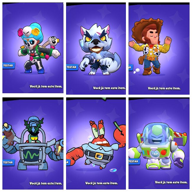 CONTA PRO PLAYER | FULL SKINS | COLECIONADOR - BRAWL STARS