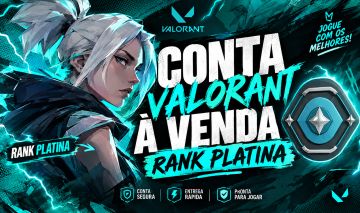 CONTA VALORANT FULL ACESSO RANK ATIVO PLATINA