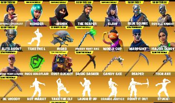 Conta OG fortnite (ikonik, wonder, minty, glow)
