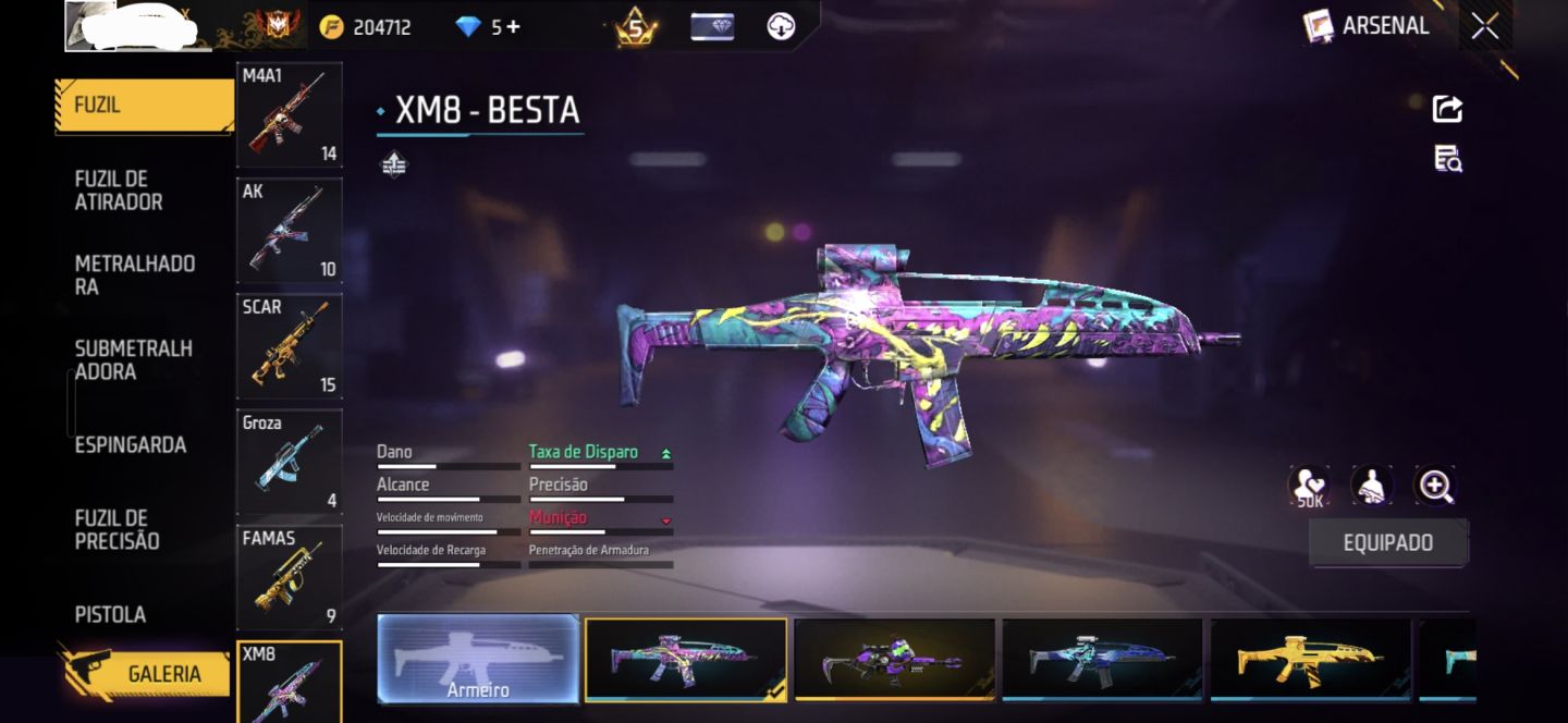 FREE FIRE PRIME 5 | 633 PEITORAIS | 414 CALÇAS | MUITO COISA RARA NA CONTA