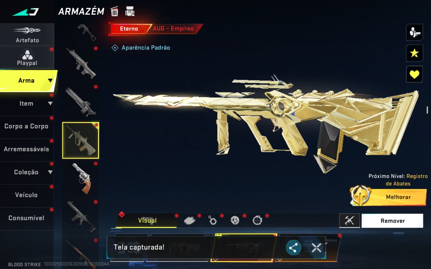 Conta top de bloodstrike com faca talon santuário