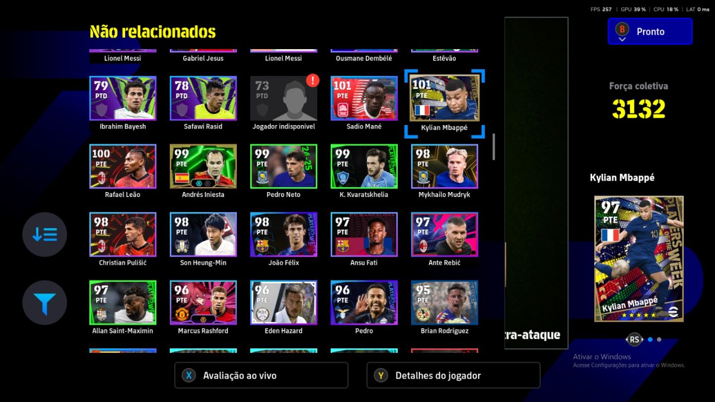 Conta efootball Steam/pc