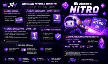 J4Y | DISCORD NITRO & BOOSTS