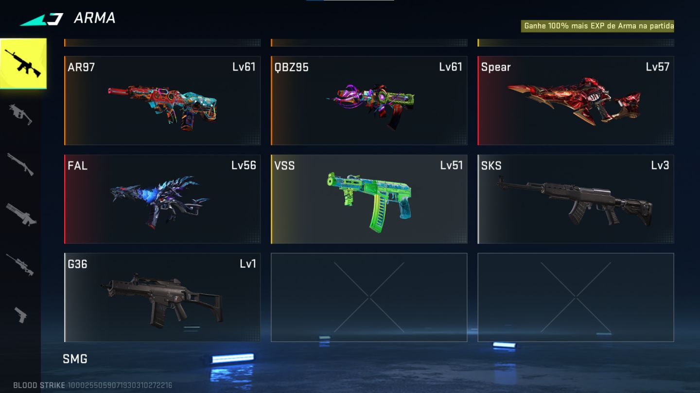 CONTA BLOOD STRIKE COM EVO, SKINS DESEJADAS E ETC
