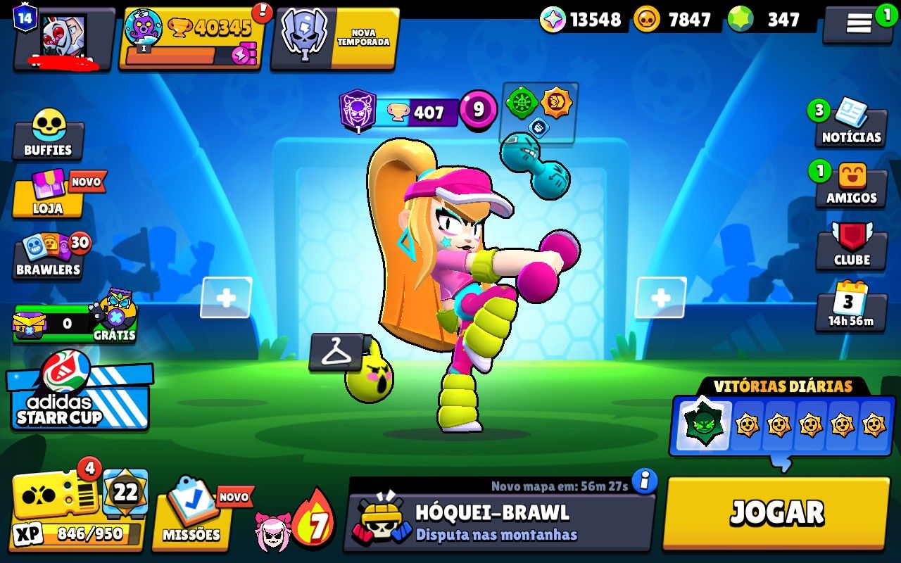 CONTA BRAWL STARS 40K COM 82 BRAWLERS, SKINS E 300 GEMAS INCLUSAS