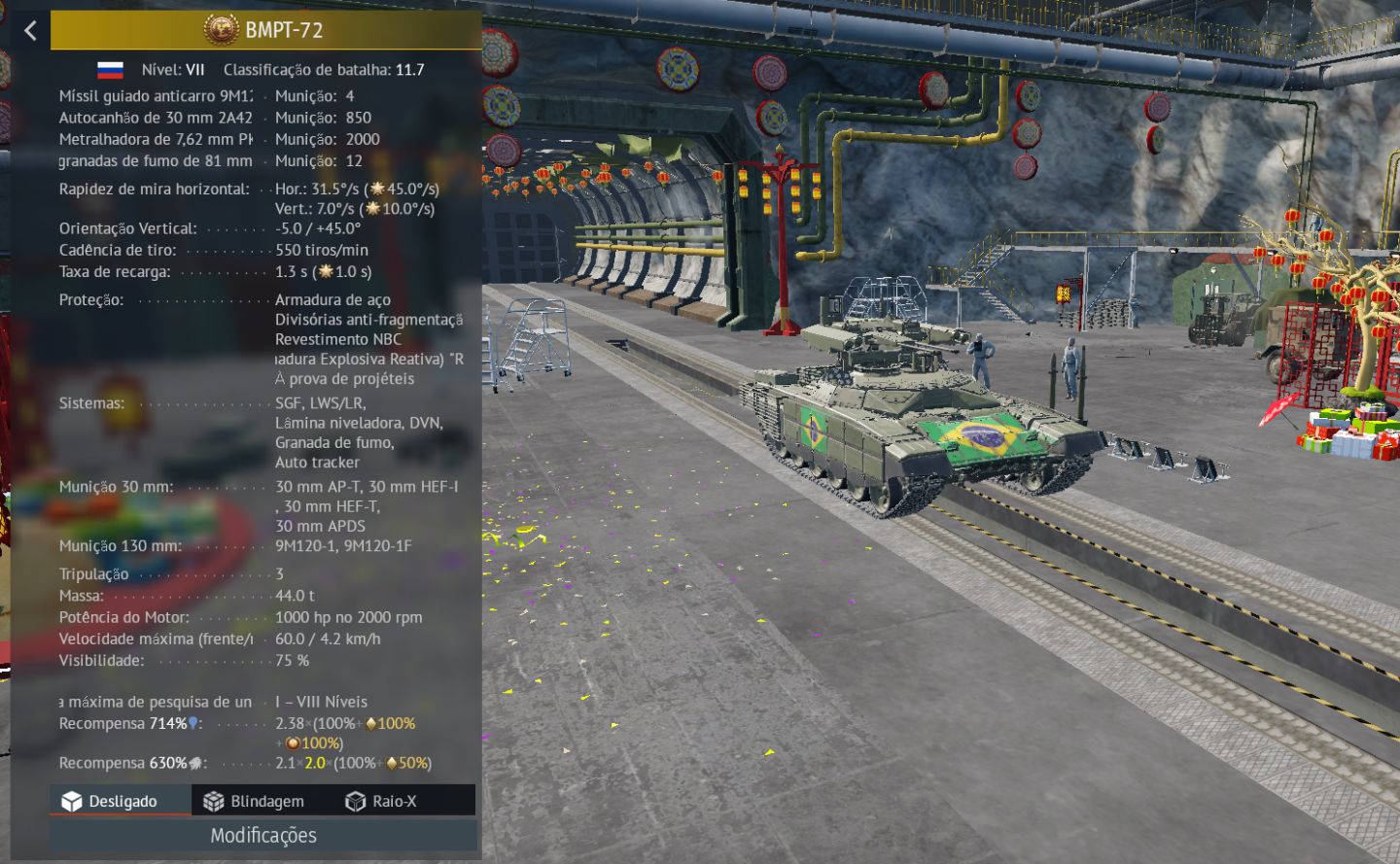 Conta war thander com 11 veiculos premium