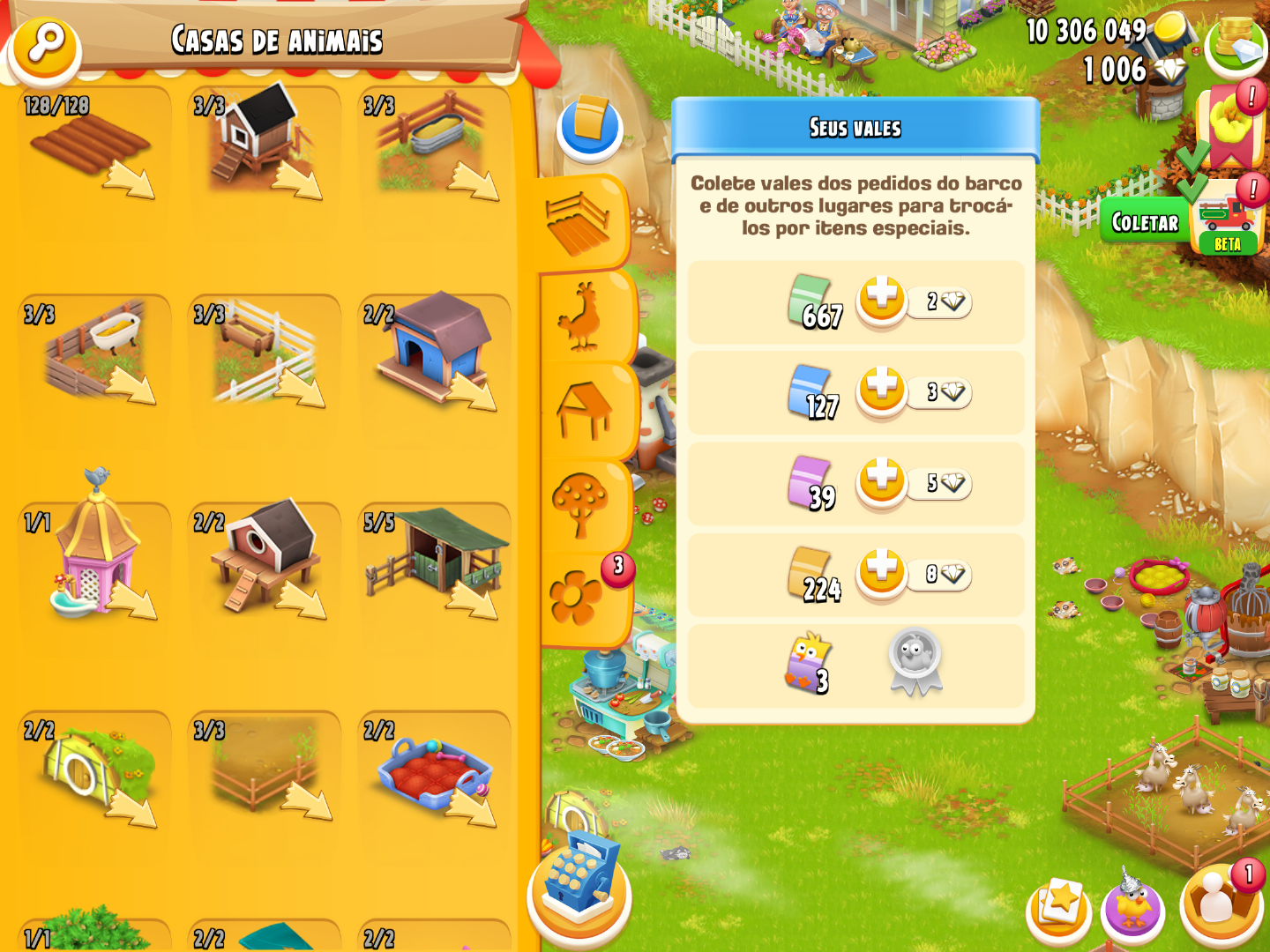 CONTAS - HAY DAY FAZENDAS 5 ESTRELAS - MELHOR PREÇO