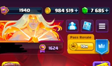 Conta clash royale quase full