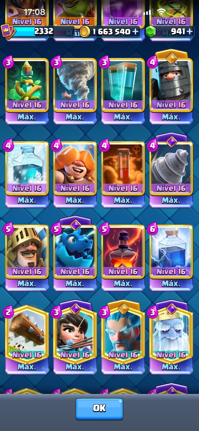 Conta de Clash Royale full maximizada