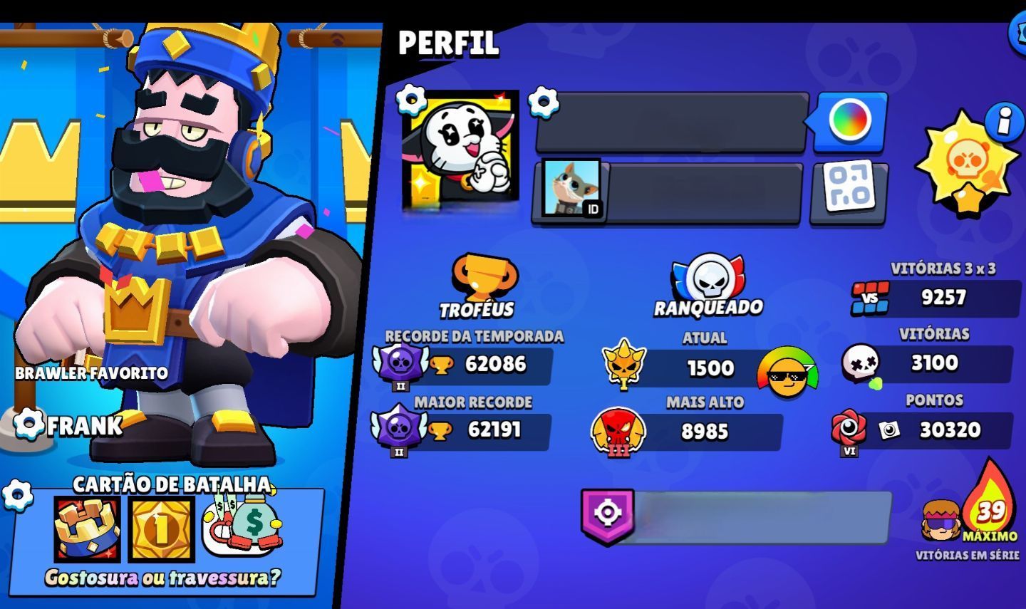 Conta Brawl Star Raro 72k