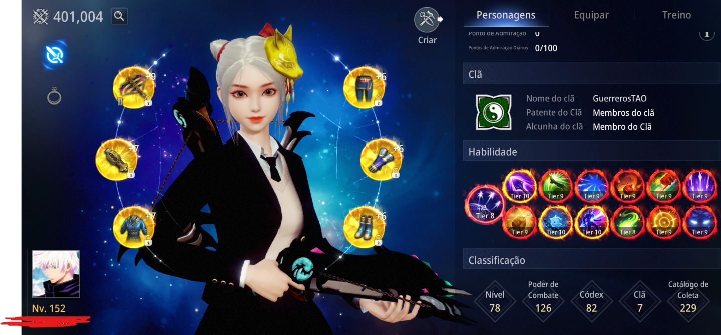CONTA MIR4 SERVIDOR NA11 (401K SEM FAKE POWER)