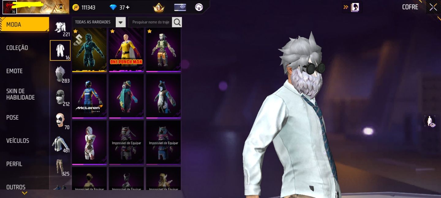 CONTA DE FREE FIRE COM MELHOR UMP ATRIBUTADA DO JOGO!
