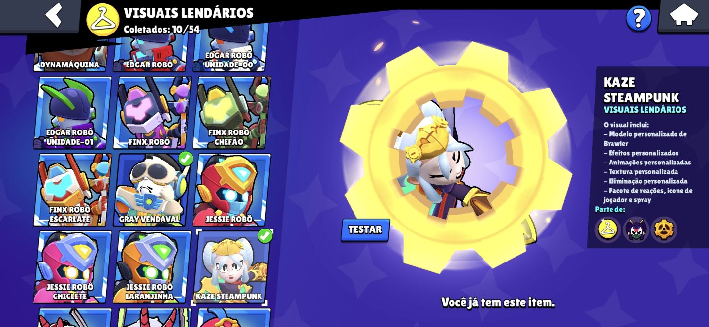 CONTA BRAWL STARS FULL LENDÁRIOS E ULTRA