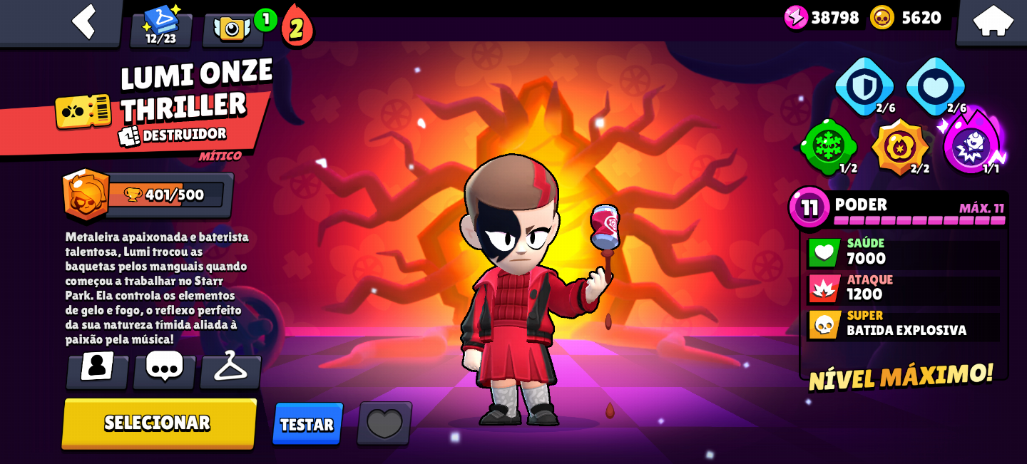 Conta brawl stars com Full acesso, criada em 2018, com Shelly estelar