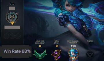 Conta Esmeralda - 88%+ MMR MESTRE (com espólios)