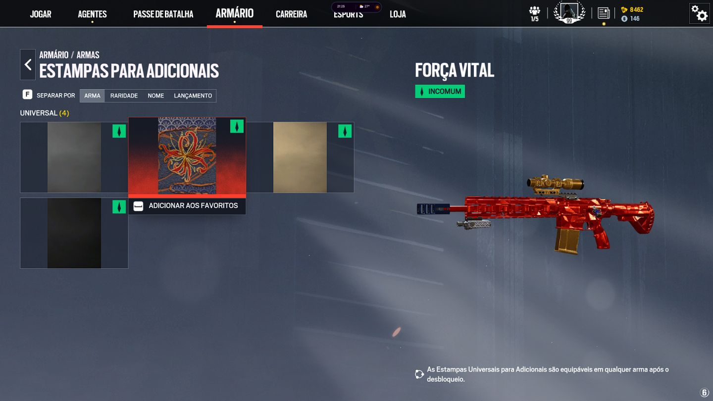 Conta rainbow six com skins universais , adicionais universais, agentes,level 99