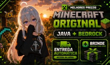 [PROMOÇÃO] MINECRAFT ORIGINAL JAVA & BEDROCK 30 DIAS + BRINDE | ENTREGA IMEDIATA