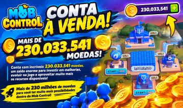 Conta Mob Control Com Muitas Moedas