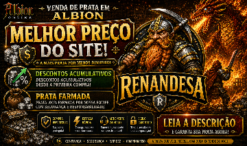 VENDA DE PRATA ALBION - MENOR VALOR - PRATA FARMADA