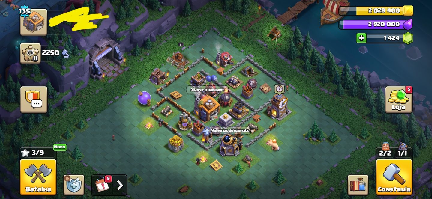 Conta Clash of Clans Level 135 CV 13