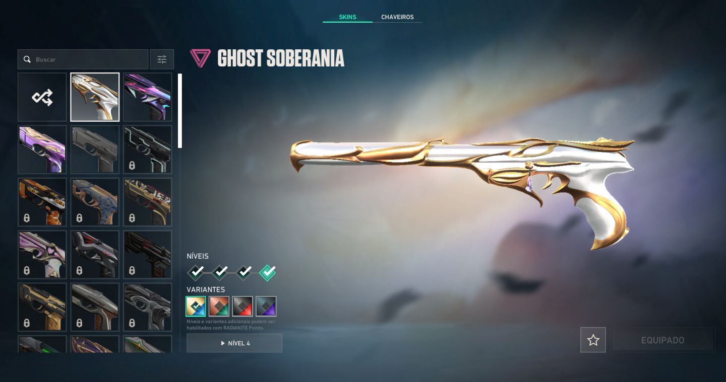 CONTA DE VALORANT NVL 157 (SKIN DE VANDAL, PHANTOM e Sobrando 442 VP, )