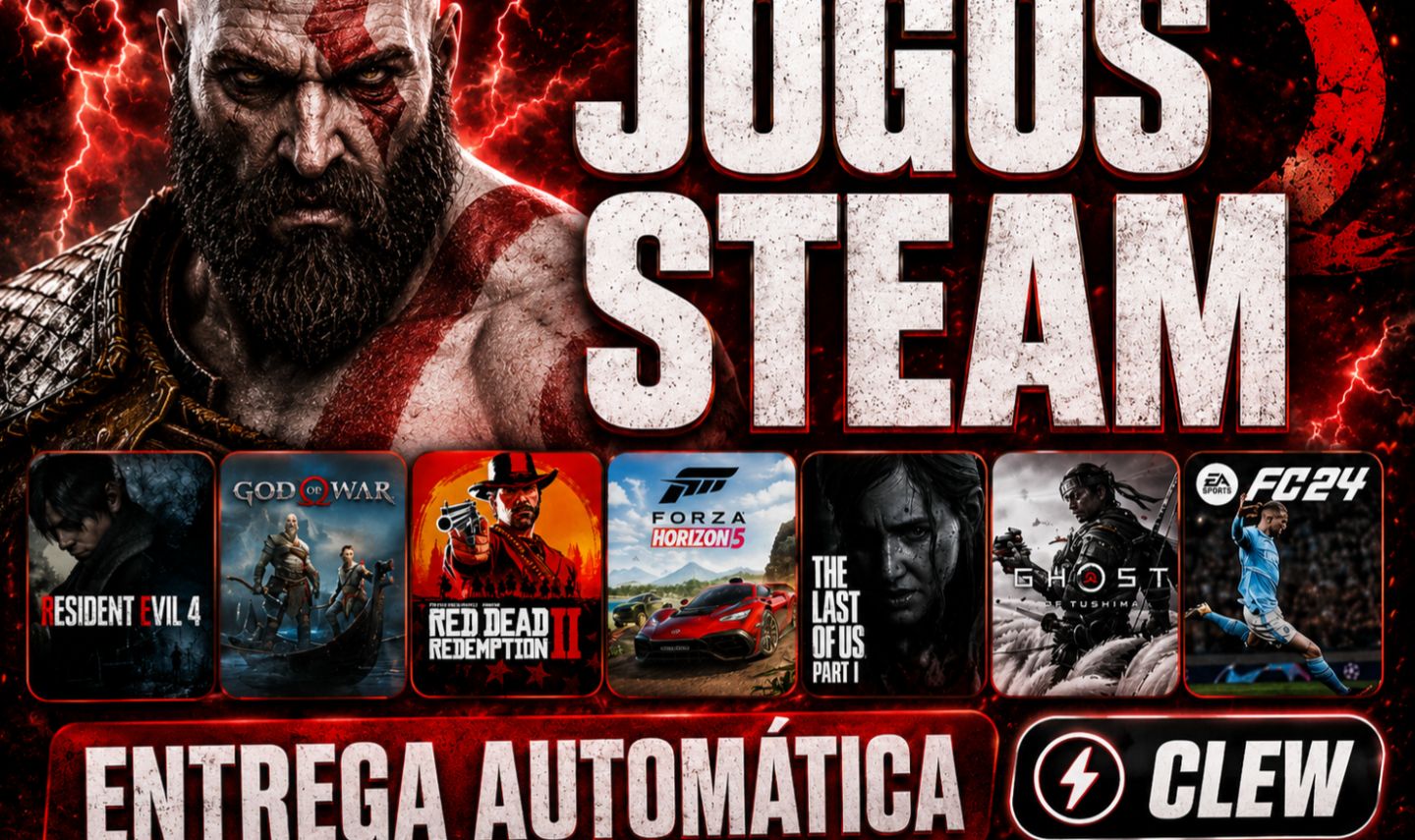 NOVOS JOGOS STEAM MAIS VENDIDOS VENDEDOR 100% VERIFICADO + Jogo de Brinde Gratis
