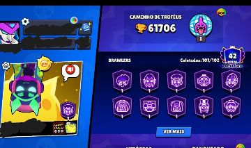 CONTA INSANA DE BRAWL STARS, 60K DE TROFEUS E MUITO MAIS