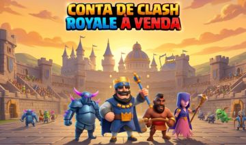Conta de Clash Royale focada no logbait, 14k de troféus.