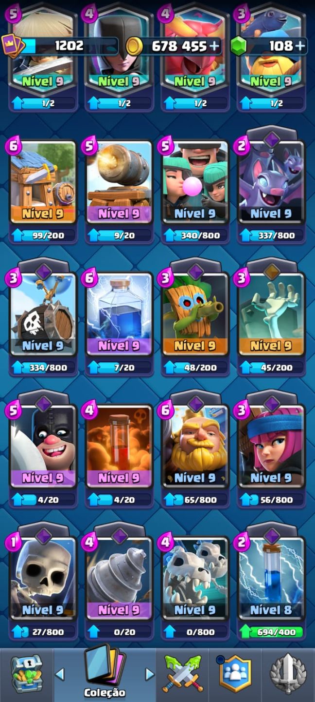 CONTA CLASH ROYALE À VENDA (8.170 TROFÉUS)!