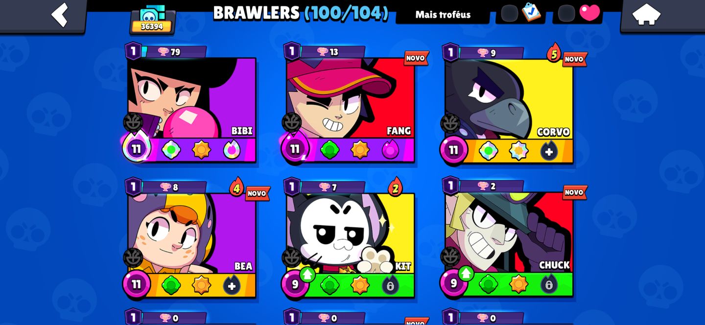 Conta Brawl Stars rara 7 anos