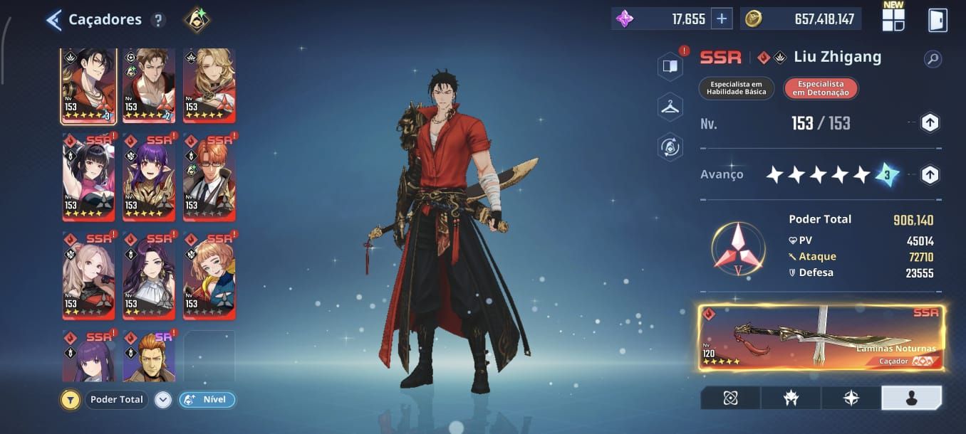 CONTA SOLO LEVELING: ARISE. LV 153, MYRO T2, POWER 4 KK E MEIO