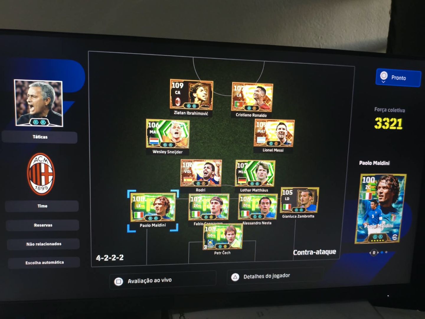 Conta de efootball para console