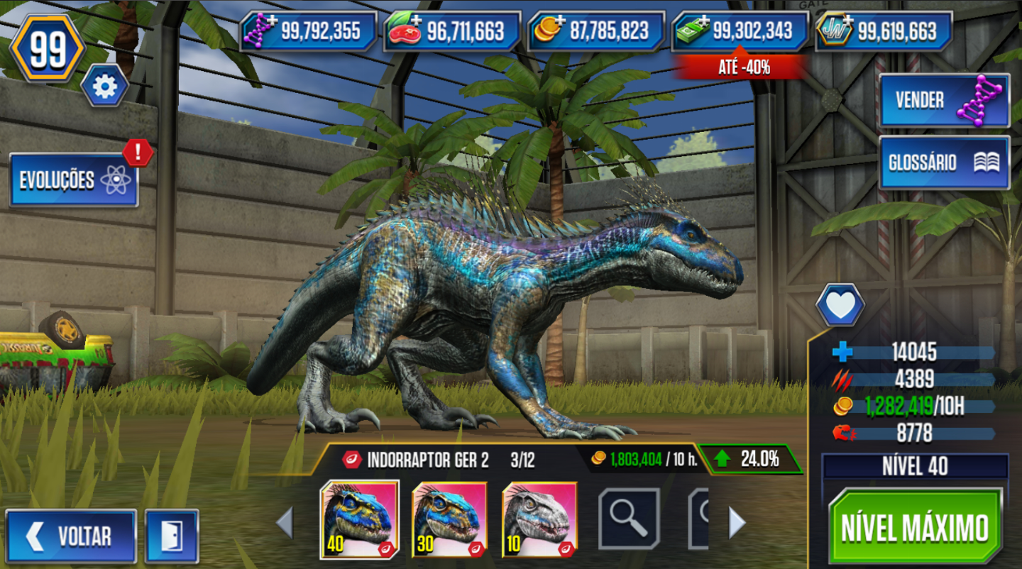 QUALQUER DINOSSAURO NO: JURASSIC WORLD - THE GAME | À SUA ESCOLHA