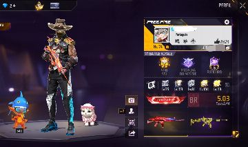 Conta de free fire antiga com stean punk 3 angélicas e vários passes antigos