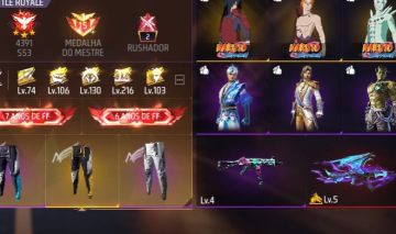 Conta de free fire a venda com barbinha