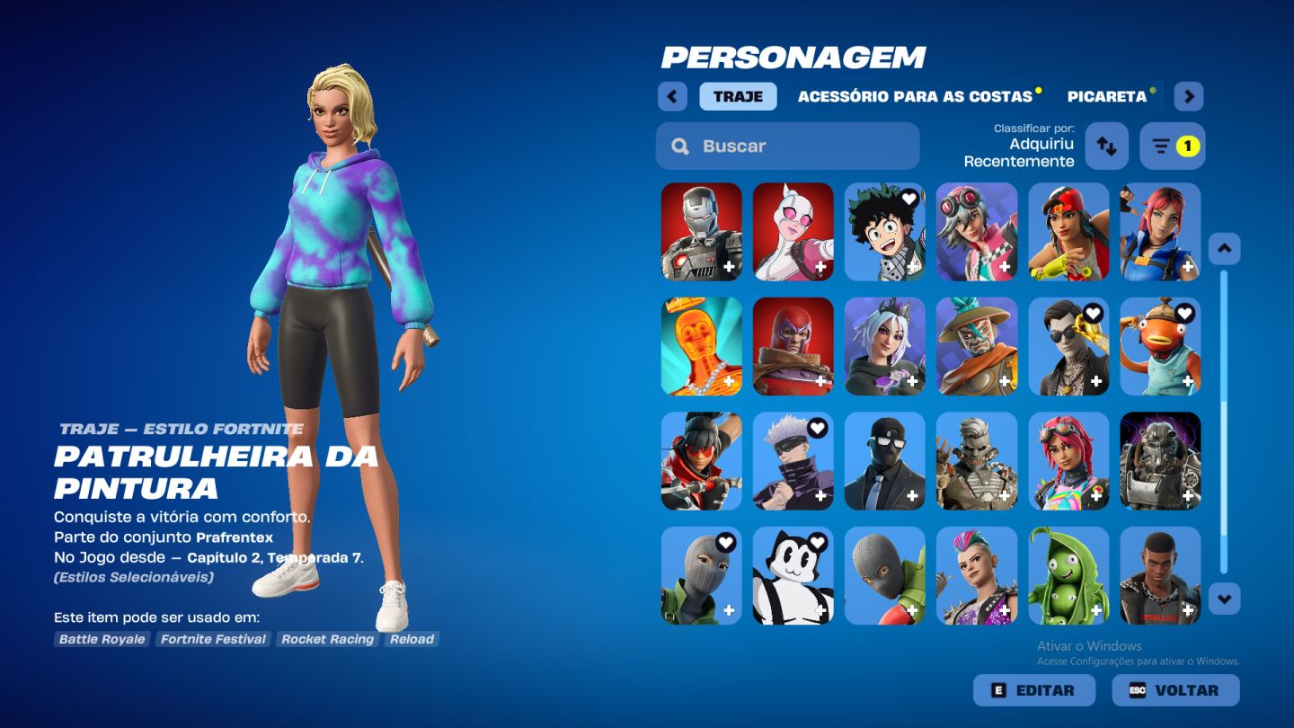 CONTA FORTNITE COMPLETA | SKINS RARAS | PASSE ATUAL!! | E VARIOS JOGOS !!