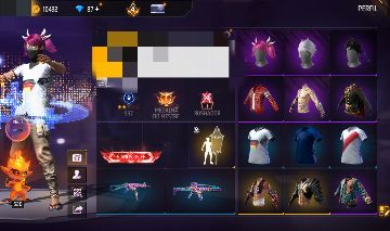 CONTA FREE FIRE BRABA SOMBRA ROXA, CABELO ROSA E BANDEIRÃO!