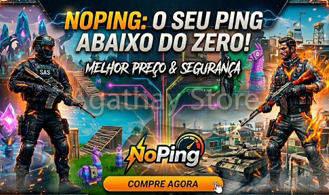 NOPING Gamer Reduza Ping e Tenha Desempenho Profissional (1 MES)