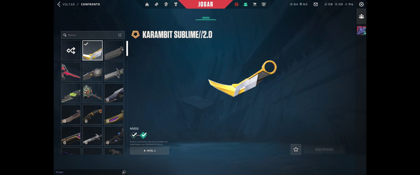 CONTA VALORANT com várias skins. R$1330.80 gasto na conta