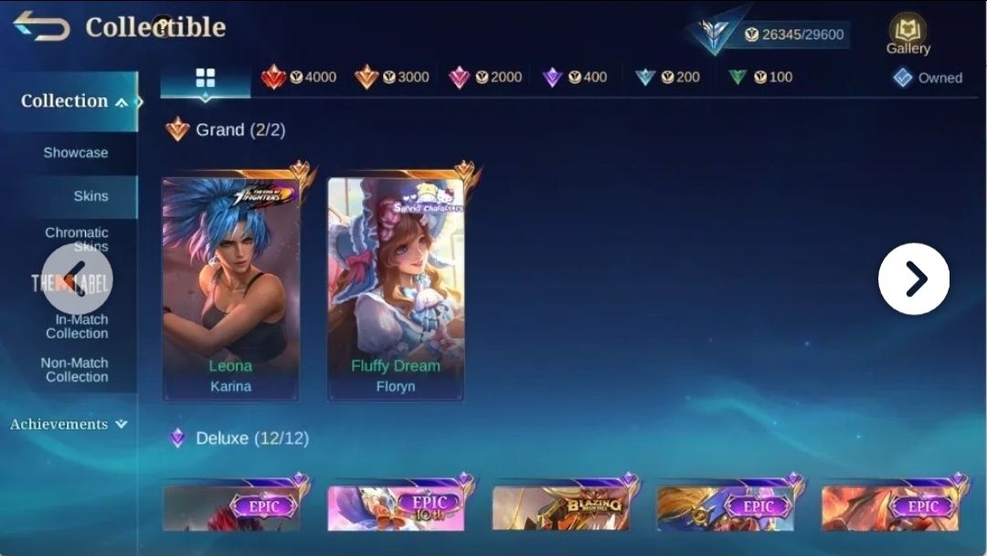 Conta mobile legends com KOF Karina