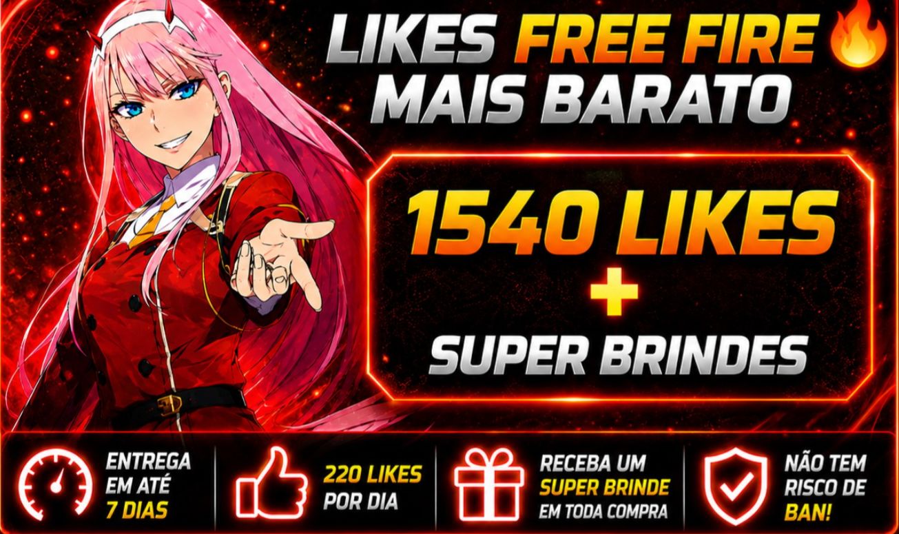 [MEGA PROMOÇÃO] LIKES FREE FIRE + SUPER BRINDES / RECEBA 220 LIKES POR DIA!