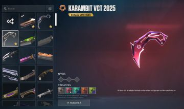 Conta valorant KARAMBIT VCT 2025