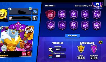 Conta Brawl stars 43k troféus, 29 brawlers nivel 11