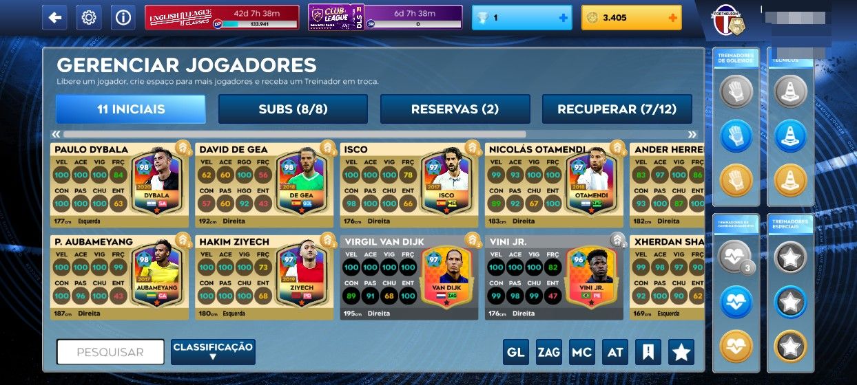 CONTA DLS FULL META + 600 GEMAS!